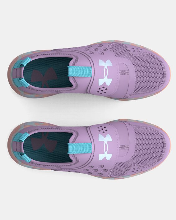 รองเท้าวิ่ง UA Runplay Sky สำหรับเด็กผู้หญิงวัยประถม, Purple, pdpMainDesktop image number 2